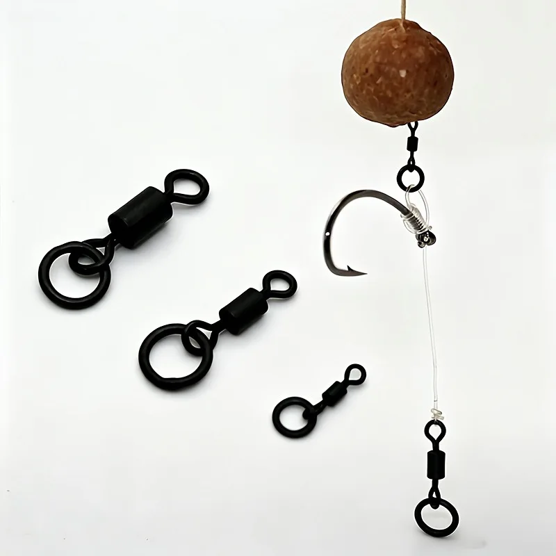 Fishing Hook Size - 50PCS Micro Flexi Hook Swivel 4