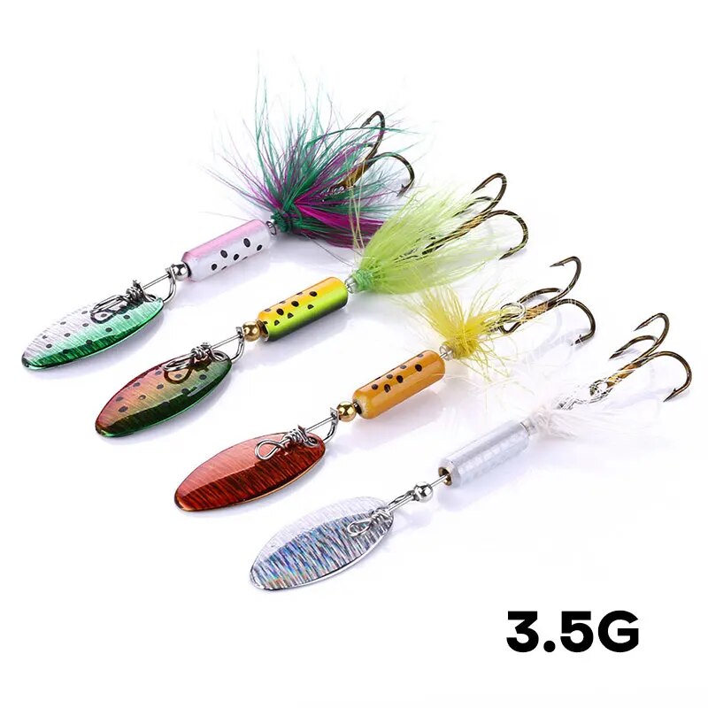 Metal VIB Lures 1PCS 3.5g Feat - đánh giá và giá Fishing Hook Offset