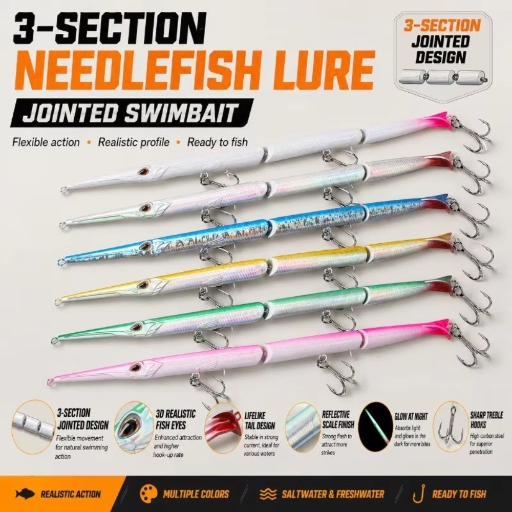 27cm Length Jointed Pencil Bai - đánh giá và giá Fishing Hook Treble