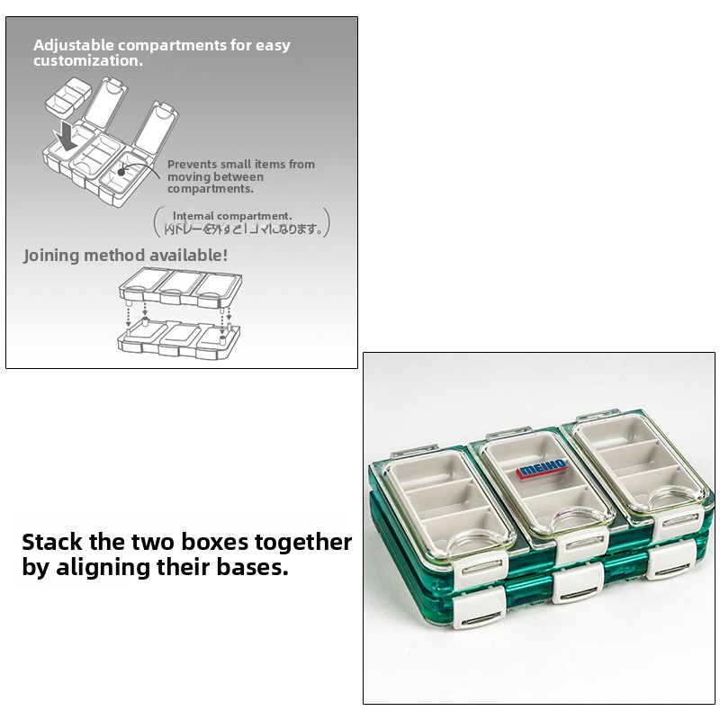 Meiho Fishing Box Small Access - đánh giá và giá Fishing Hook Box