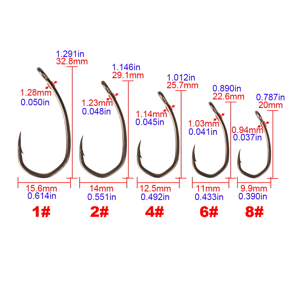 Hirisi 8041 100Pcs PTFE Coated - đánh giá và giá Fishing Hook Assortment